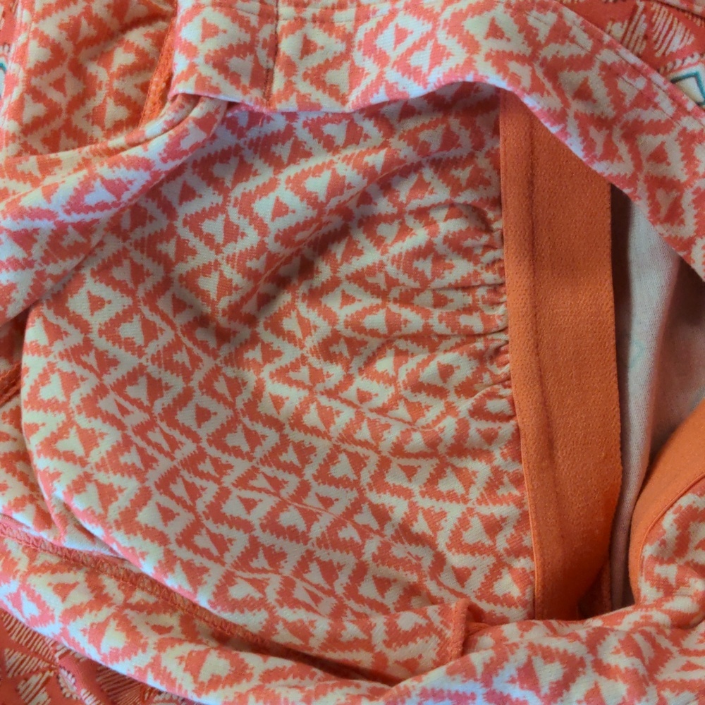 Prana Cali Summer Peach Botanica Tank Dress Size Small - Picture 8 of 12